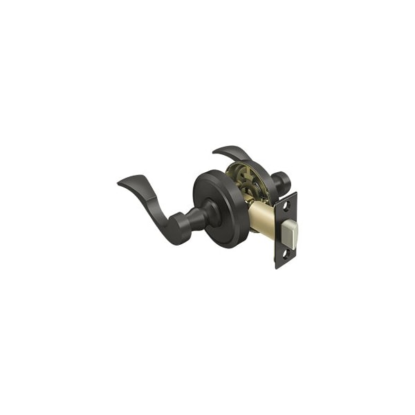 Deltana Port Royal Lacovia Series Transitional Door Leverset Passage Universal Handed Oil Rubbed Bronze PRLLR3U10B - main